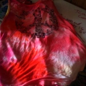 Butterfly tank top tee